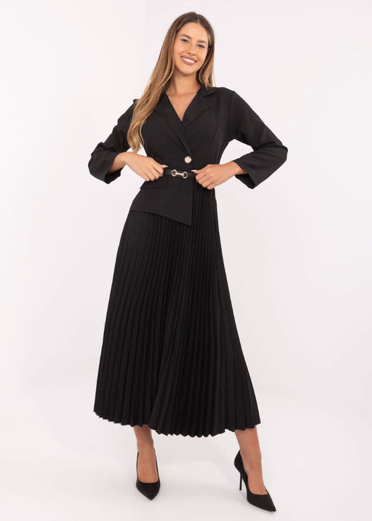 Melna midi kleita (One size/S-L)