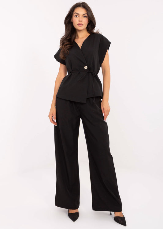 Melns apģērbu komplekts (One size/S-L)