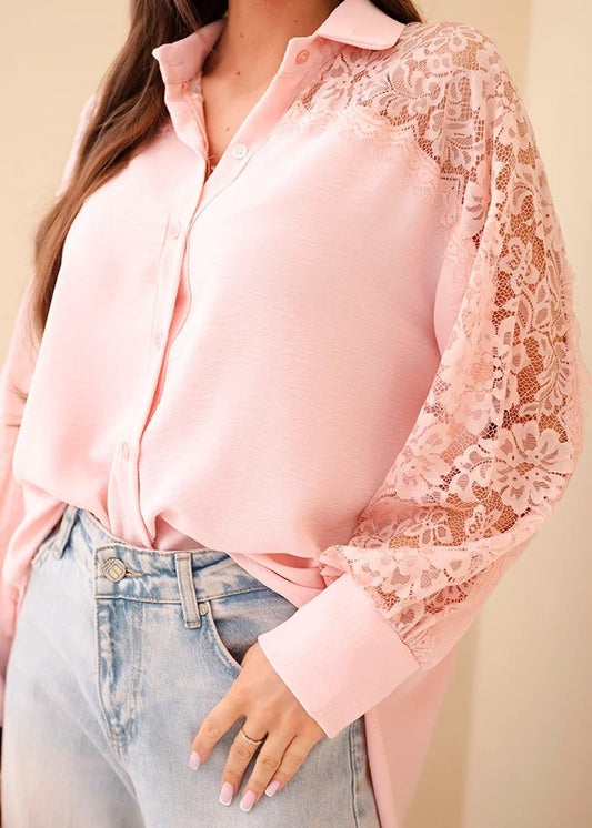 Blūze ar mežģīnēm (One size/S-2XL)