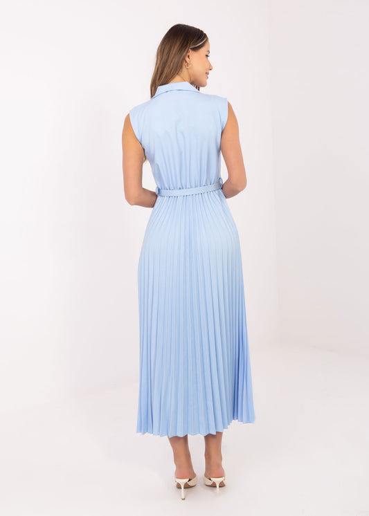 Gaiši zila midi kleita (One size/S-L)