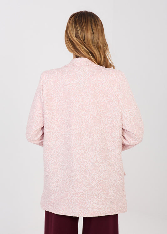 eleganta rozā sieviešu žakete