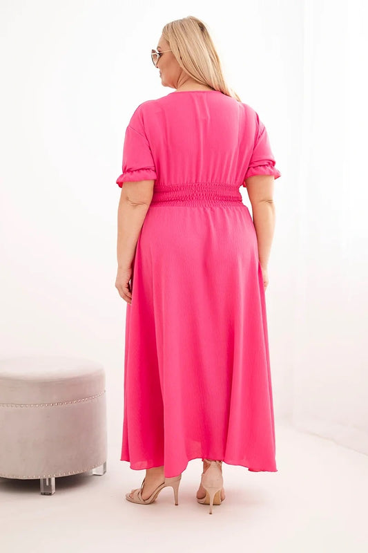 Plus size kleita ar rozi (One size/XL-3XL)