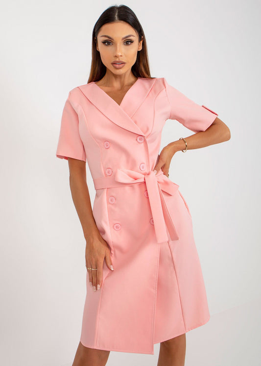 Rozā žaketes kleita (M; L; XL)