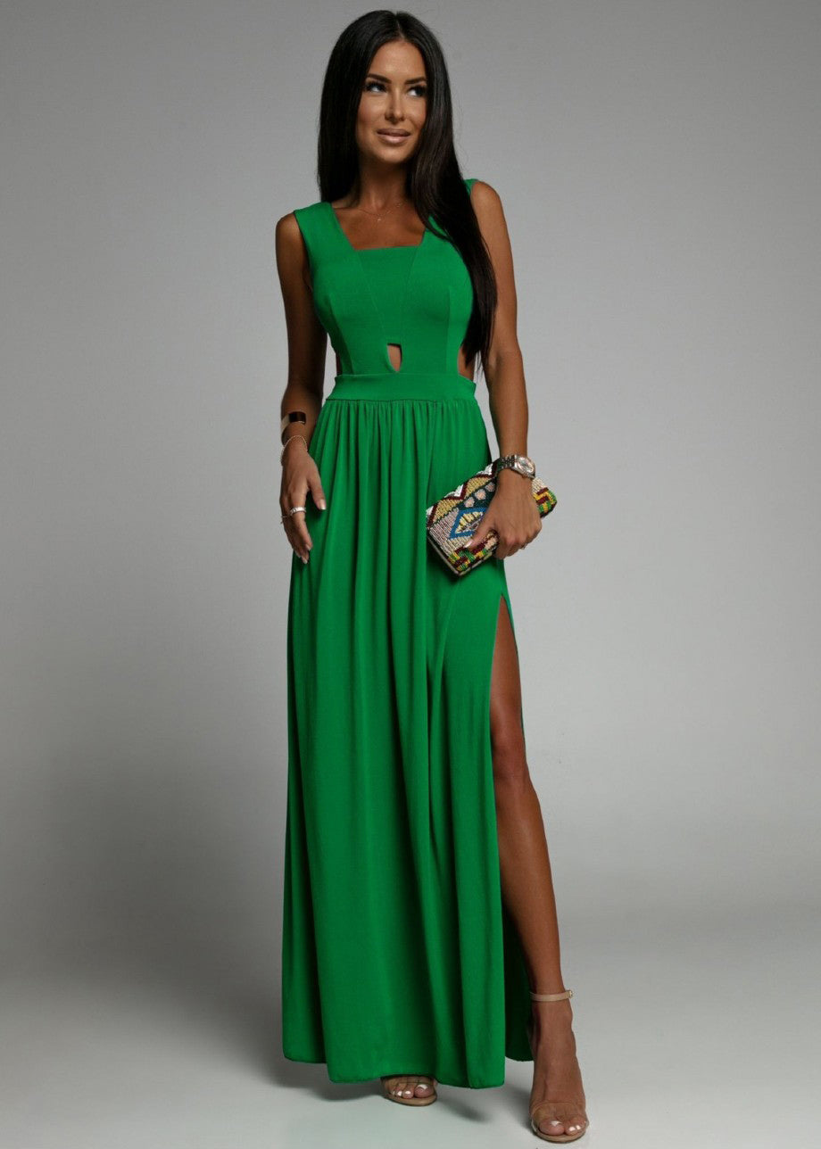 Zaļa garā kleita (one size)