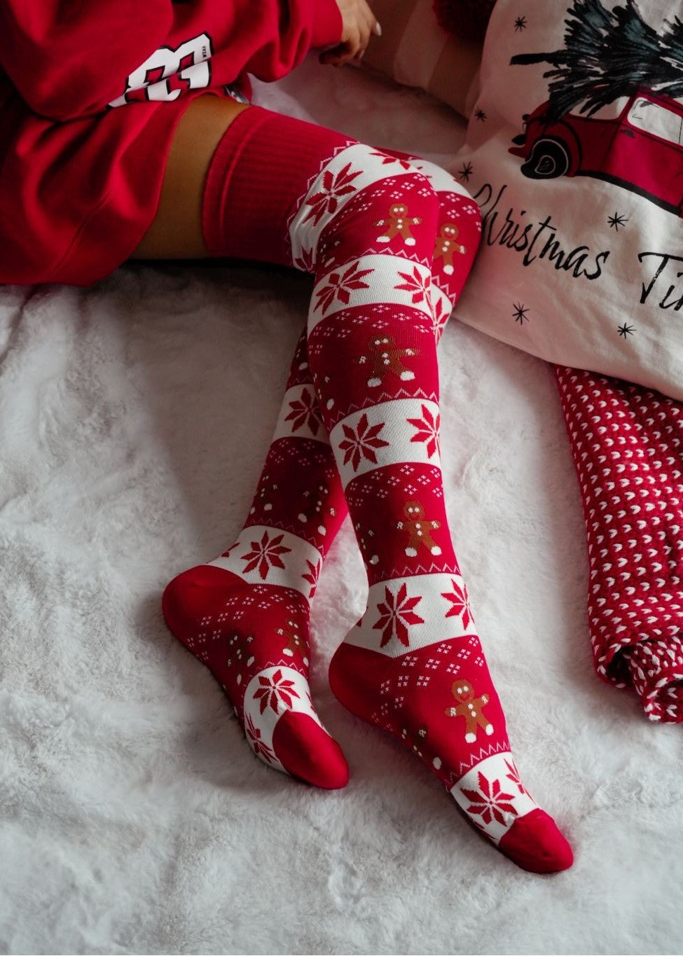 Ziemassvētku garās zeķes (One size/38-41)