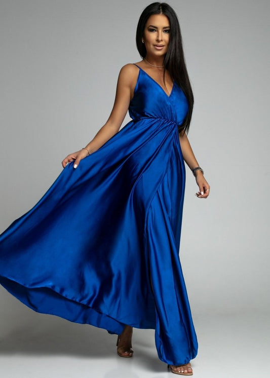 Zila garā kleita (viens izmērs)