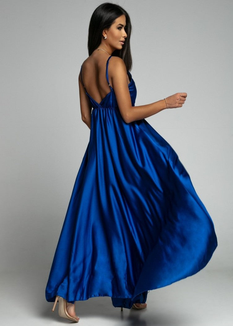 Zila garā kleita (viens izmērs)